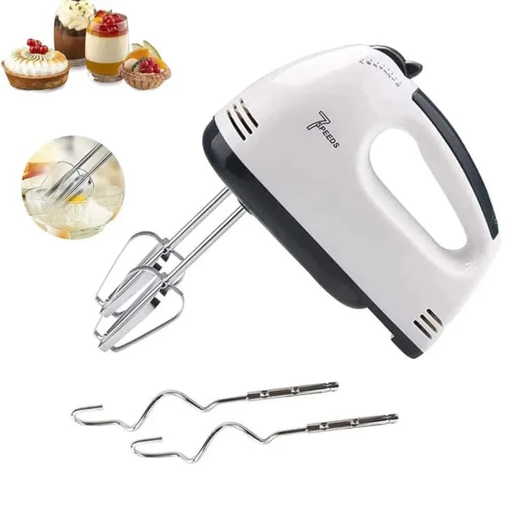 Electric Hand Mixer – 5 Speed 180W Egg Beater | Handheld Whisk Blender | Cake & Baking Mixer for Kitchen