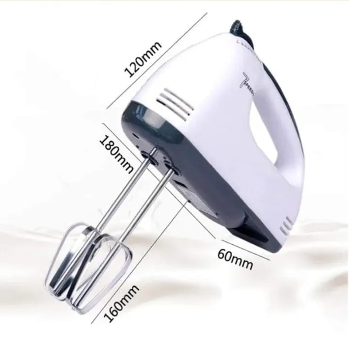 Electric Hand Mixer – 5 Speed 180W Egg Beater | Handheld Whisk Blender | Cake & Baking Mixer for Kitchen