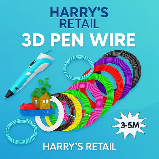 3D Pen Wires – PLA Filament Refill 1.75mm | 3D Pen Filament for 3D Printing Pen | 5m Roll Multicolor