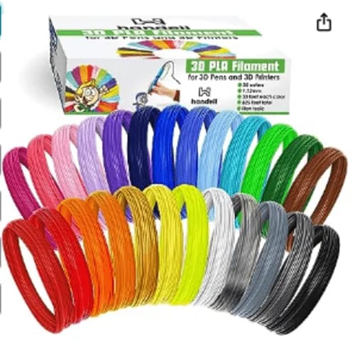3D Pen Wires – PLA Filament Refill 1.75mm | 3D Pen Filament for 3D Printing Pen | 5m Roll Multicolor