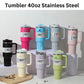 Stanley 40oz Tumbler – Travel Mug with Straw | Insulated Stainless Steel Thermos Cup | Hot & Cold Drink Travel Mug