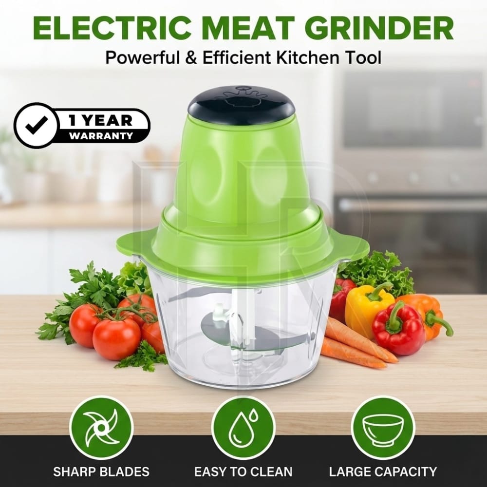 1.8L Electric Chopper Machine – Food Processor | Vegetable Cutter, Meat & Spice Grinder