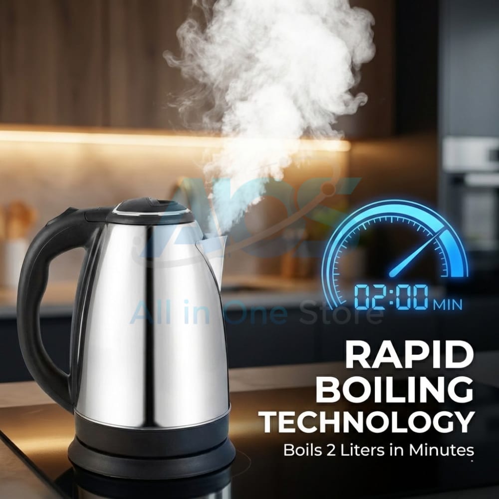 2L Electric Kettle – Fast Boil Water Kettle | Sleek Modern Design | Large Capacity Electric Tea Kettle