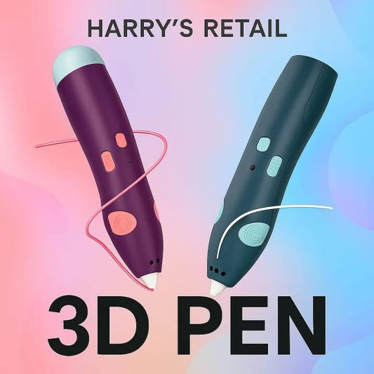 3D Pen – Upgraded Intelligent 3D Printing & Drawing Pen | USB Rechargeable | Supports 1.75mm PLA/ABS Filament | Magic Pen Toy for Boys & Girls