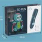 3D Pen – Upgraded Intelligent 3D Printing & Drawing Pen | USB Rechargeable | Supports 1.75mm PLA/ABS Filament | Magic Pen Toy for Boys & Girls