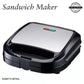 2-Slice Sandwich Maker | Fast Heating Toast & Snack Maker | Cool Touch Handle