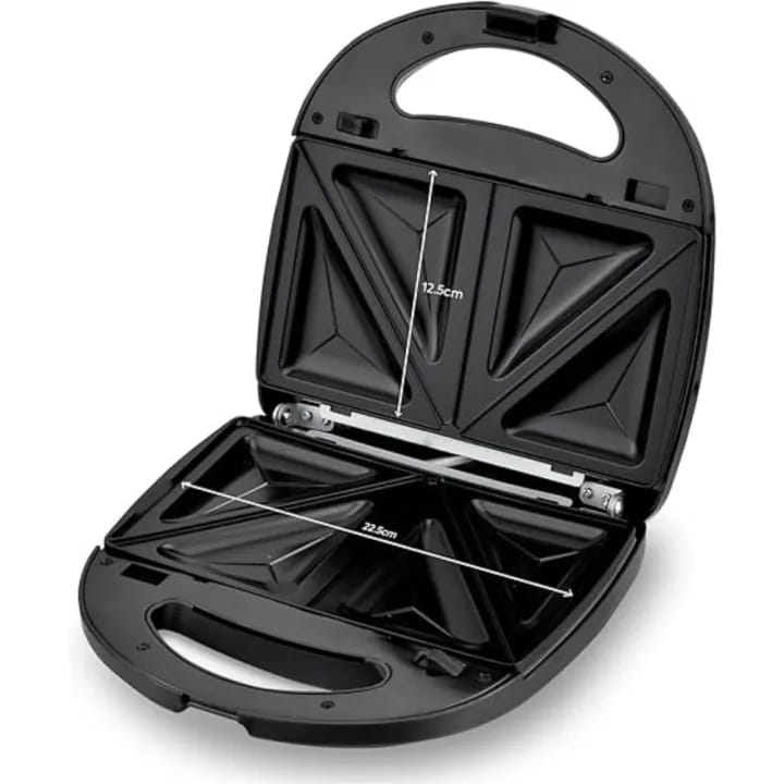 2-Slice Sandwich Maker | Fast Heating Toast & Snack Maker | Cool Touch Handle