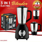 RAF 3-in-1 Blender – 1.5L Jug | 2 Speed Control | 6 Stainless Steel Blades | Juicer, Blender & Grinder Machine