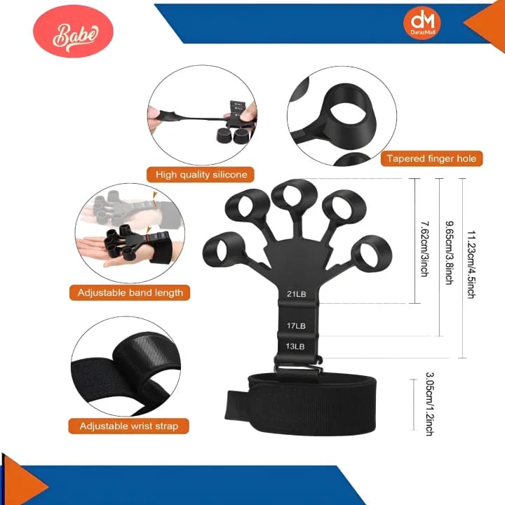 Hand Gripper – Adjustable Hand Grip Strengthener | Forearm, Wrist & Finger Exerciser