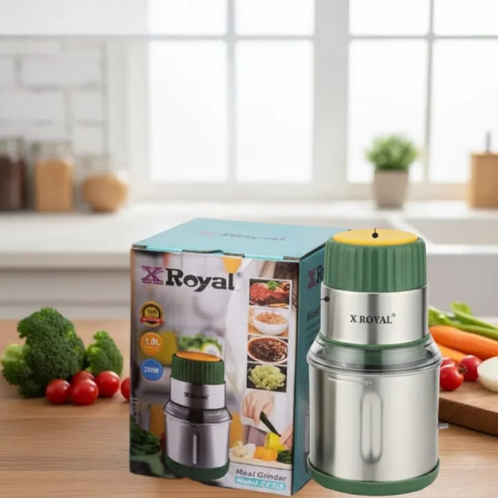 1L Electric Chopper Machine – Compact Food Processor | Vegetable, Meat & Spice Chopper | Stainless Steel Blades