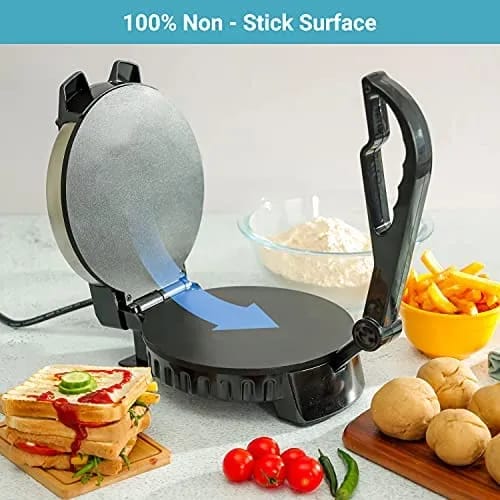 Electric Roti Maker – Automatic Chapati Maker Machine | Non-Stick Roti, Tortilla, Pancake & Crepe Maker