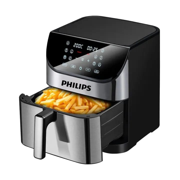 Philips 8L Air Fryer – 1500W Powerful Oil-Free Air Fryer | 90% Less Oil Healthy Cooking