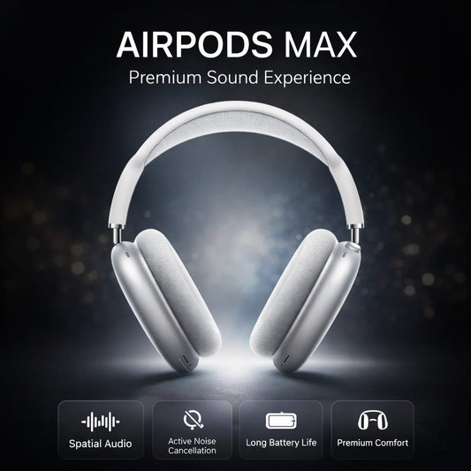 Airpods Max – Wireless Headphones – Over-Ear Bluetooth Headphones | Active Noise Cancellation | USB-C Fast Charging