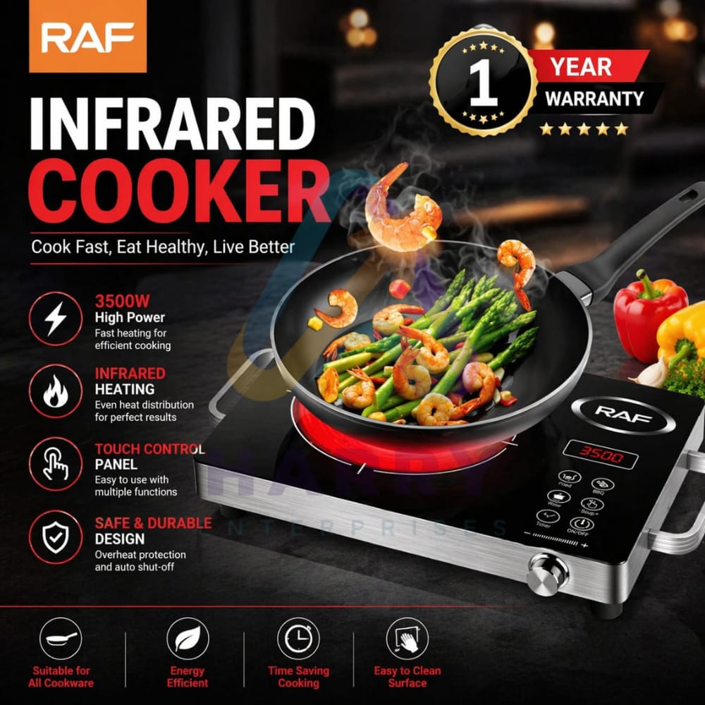 RAF 3500W Electric Stove – High Power Hot Plate Cooker | Fast Heating Electric Stove