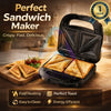 2-Slice Sandwich Maker | Fast Heating Toast & Snack Maker | Cool Touch Handle