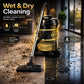 Panasonic 25L Vacuum Cleaner 2200W Turbo Power with Wheels | Heavy Duty Wet & Dry Vacuum Cleaner