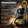 Panasonic 25L Vacuum Cleaner 2200W Turbo Power with Wheels | Heavy Duty Wet & Dry Vacuum Cleaner