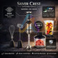 Silver Crest SC-2025 5 in 1 Hand Blender – 500W Powerful Stick Blender | 4 Speed Control | Chopper, Whisk, Frother & Beaker