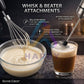 Silver Crest SC-2025 5 in 1 Hand Blender – 500W Powerful Stick Blender | 4 Speed Control | Chopper, Whisk, Frother & Beaker