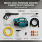 MIKETA Electric Pressure Washer – 1150W 120 Bar High Pressure Cleaner | Portable Car Washer Machine with Spray Gun Kit