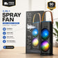 Portable Spray Fan Rechargeable Mini Air Cooler | Double Head Mist Fan with RGB Light | USB Rechargeable Cooling Fan Humidifier