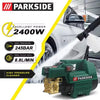 Parkside High Pressure Washer Machine – Portable Cordless Water Jet Cleaner for Car, Bike & Solar Panel Cleaning