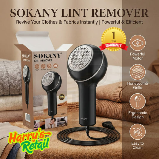 Sokany Lint Remover – Electric Fabric Shaver | Clothes & Sweater Fuzz Remover Machine