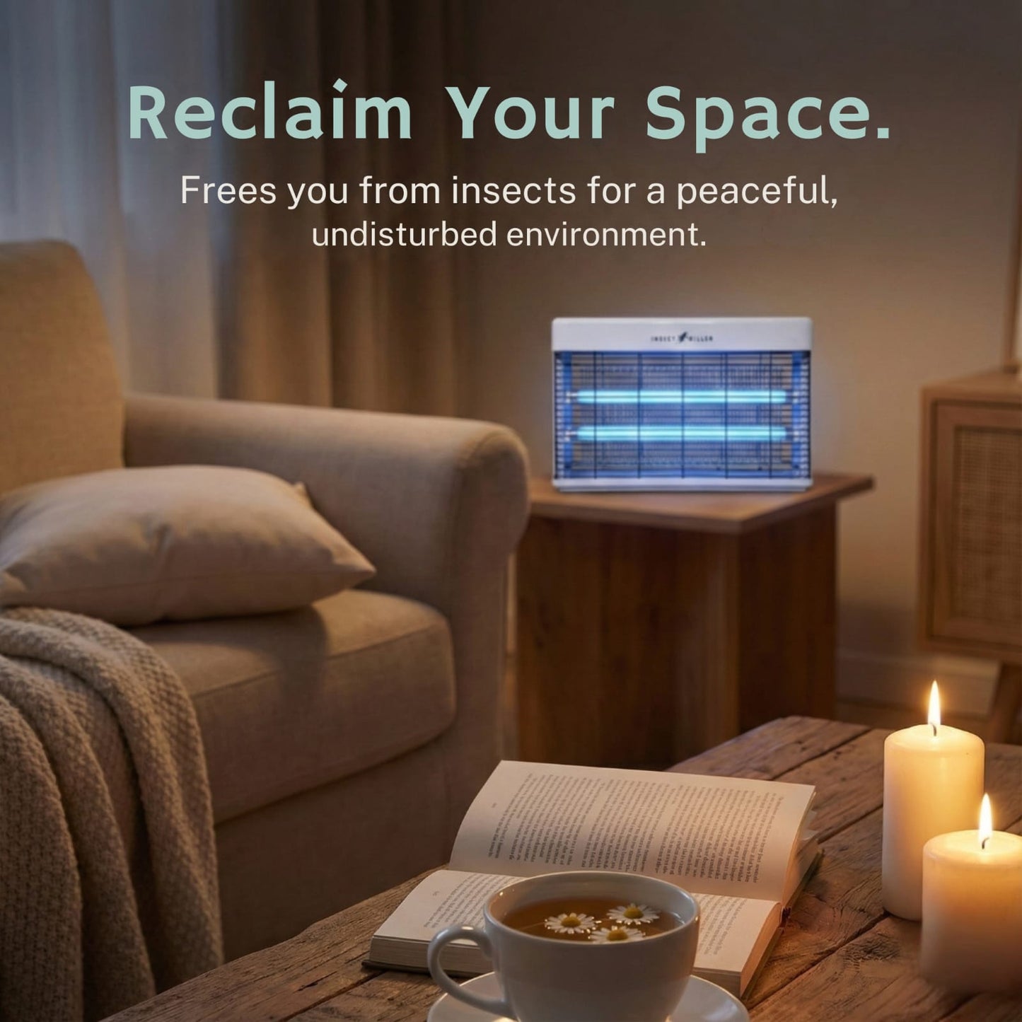 Mosquito Killer Lamp – USB Electric Mosquito Trap with UV Light & Silent Fan