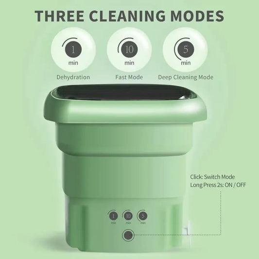 Mini Portable Washing Machine – 6L Foldable Compact Washer with Dryer
