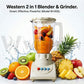 Western W-002 2-in-1 Blender & Grinder – 1.5L Large Capacity | Heavy-Duty 2-Speed Motor| 2-Year Warranty