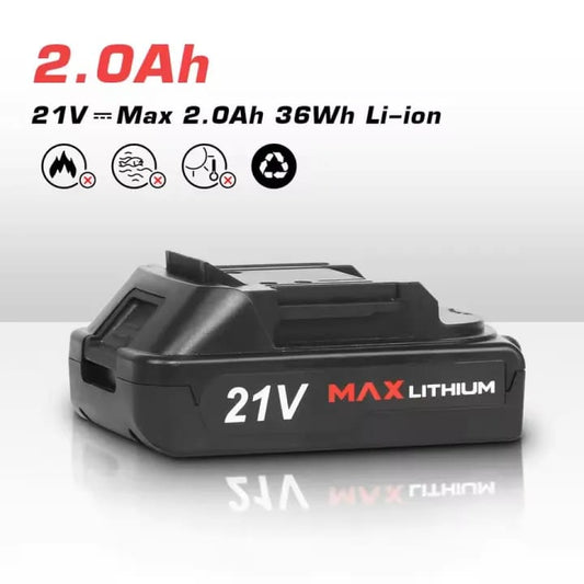 21V Rechargeable Lithium-Ion Battery – High-Quality Battery Pack for Pressure Washer | Long Lasting Power