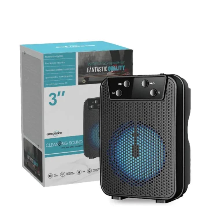 Mini Bluetooth Speaker – Wireless Portable Speaker | Loud Bass Woofer | Hands-Free Calling | Rechargeable Travel Speaker