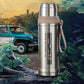 Stainless Steel Water Bottle – 750ml Double Wall Vacuum Insulated Thermos Flask | Leakproof Hot & Cold Bottle