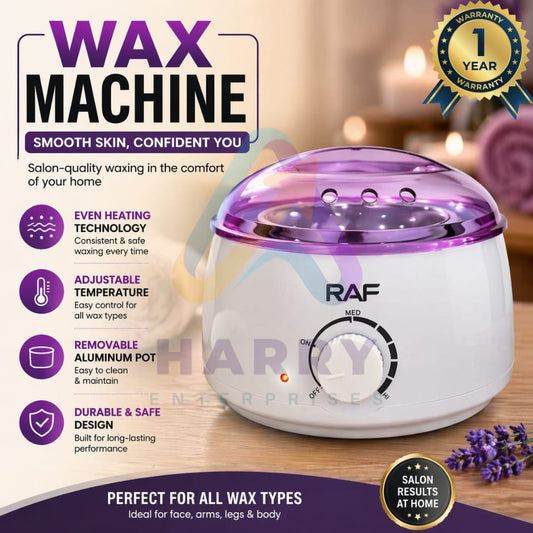 RAF Wax Heater Machine – Hair Removal Wax Warmer Pot | Electric Wax Heater with Temperature Control