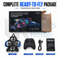 Starfighter RC Drone Plane with LED Lights & 2.4GHz Remote Control | Rechargeable Flying Toy for Kids