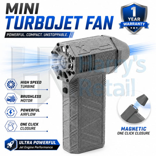 Rechargeable Cordless Air Duster – Turbo Jet Fan with Brushless Motor | Portable Handheld Electric Dust Cleaner