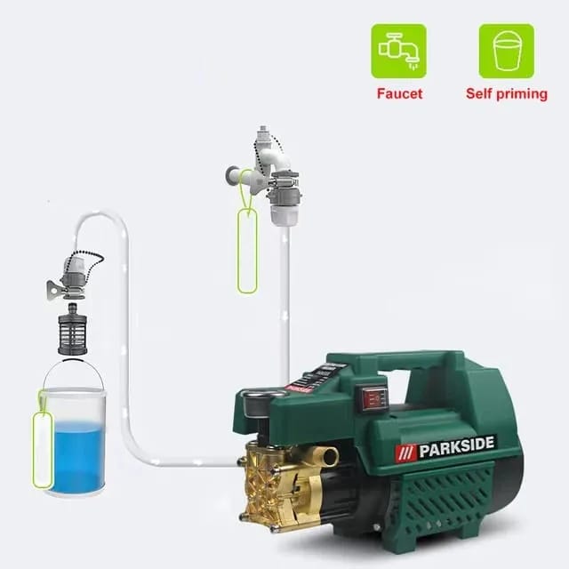 Parkside High Pressure Washer Machine – Portable Cordless Water Jet Cleaner for Car, Bike & Solar Panel Cleaning
