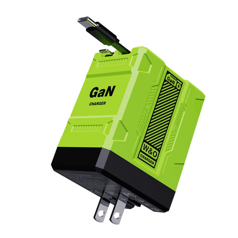 2-in-1 120W Fast Charger – Retractable Fast Charging Adapter | Foldable Wall Charger with Scalable Retractable Cable