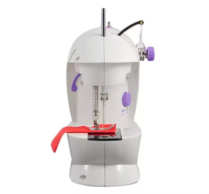 Mini Sewing Machine – Portable Electric Sewing Machine with Foot Pedal & AC/DC Adapter | Double Thread Double Speed Stitching Machine