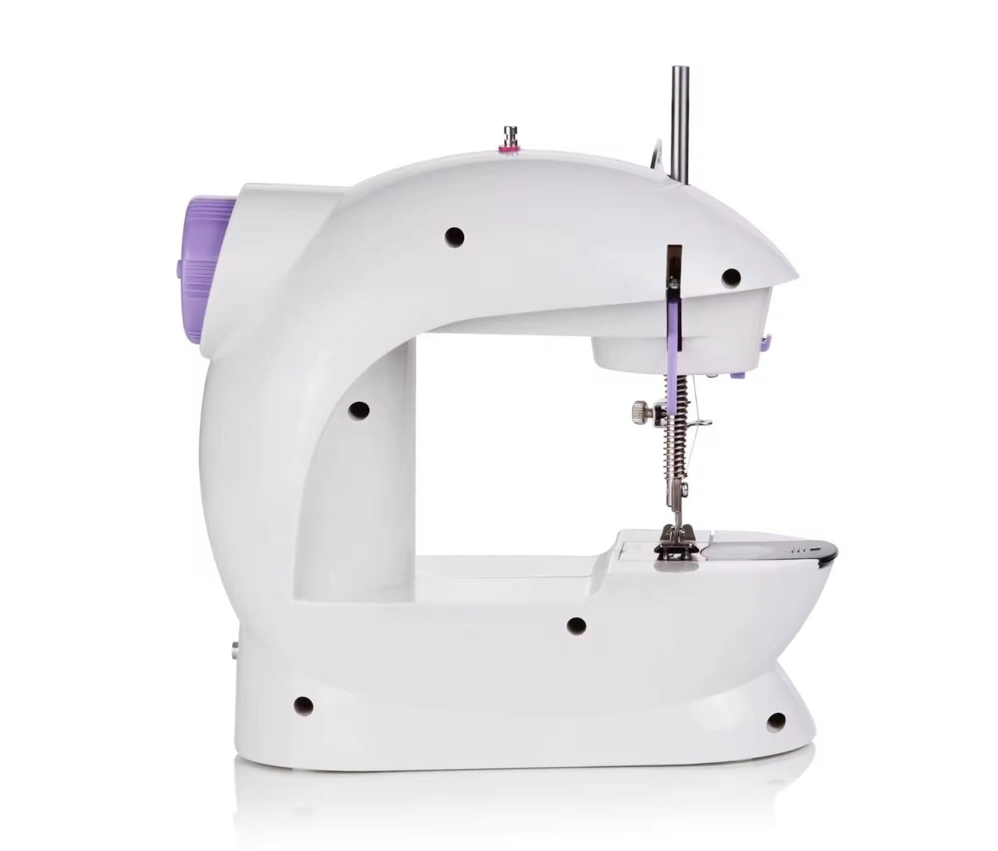 Mini Sewing Machine – Portable Electric Sewing Machine with Foot Pedal & AC/DC Adapter | Double Thread Double Speed Stitching Machine