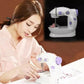 Mini Sewing Machine – Portable Electric Sewing Machine with Foot Pedal & AC/DC Adapter | Double Thread Double Speed Stitching Machine