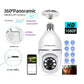 Smart Security Light Bulb Camera – 1080P HD WiFi CCTV Camera | E27 Bulb Socket Security Camera | Night Vision | Motion Detection | Two-Way Audio | 360° Panoramic View | Smart Alerts | Home Surveillance Camera