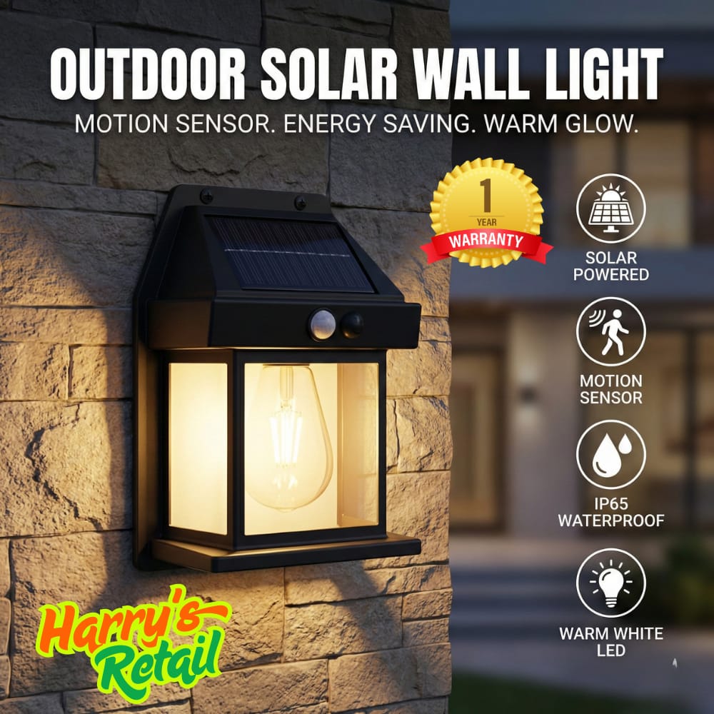 Solar Lamp – Solar Wall Light with Motion Sensor | Outdoor Waterproof LED Light