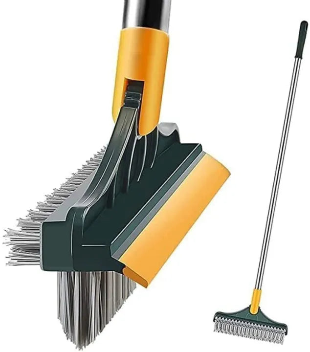 2-in-1 Floor Cleaning Brush with Scraper