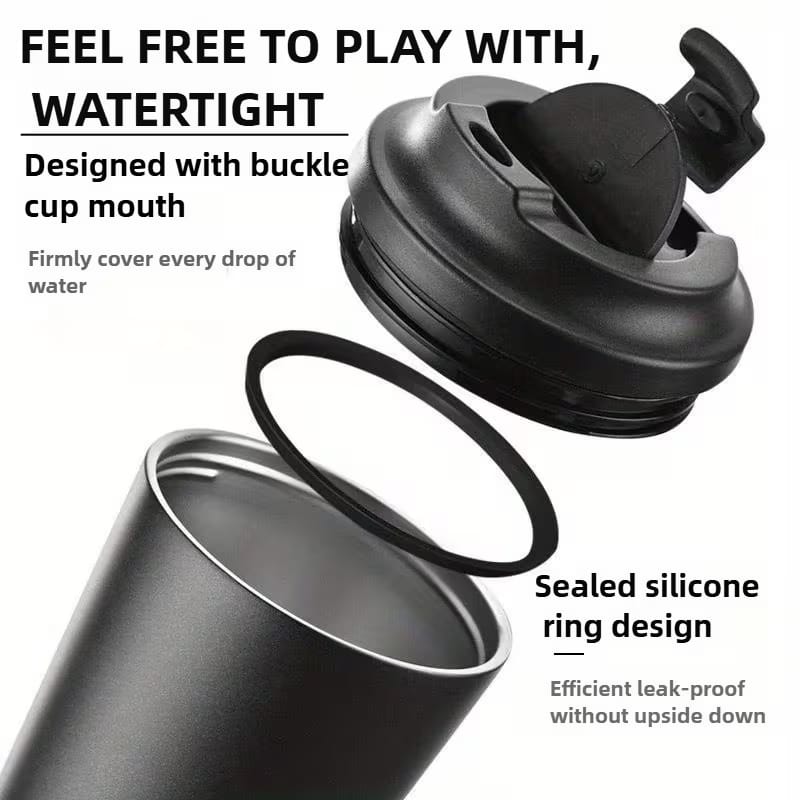 12oz Coffee Mug – 350ml Stainless Steel Coffee Tumbler | Vacuum Insulated Travel Mug with Lid