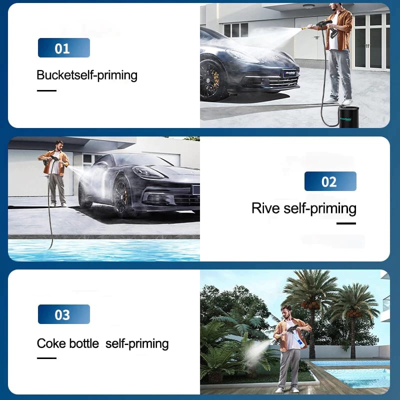 48Vf Pressure Washer Gun – Rechargeable Portable Car Washer