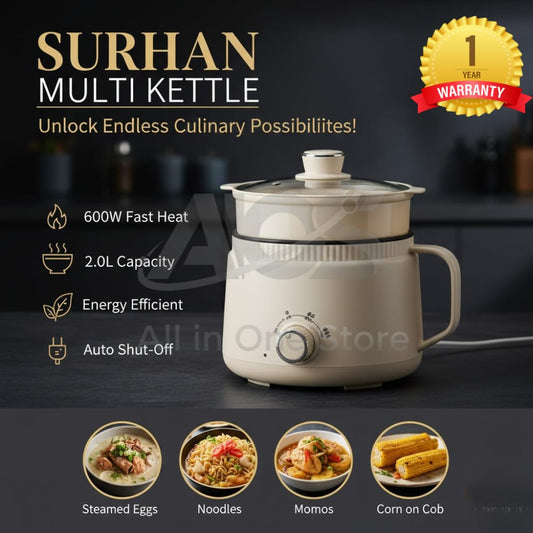 Electric Cooker – 2.0L Multi-Function Electric Hot Pot | Non-Stick Ramen Cooker & Electric Stove