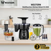 Western Multifunctional Kitchen Robot W-2404 – 600W Heavy Duty Food Processor | Juicer Blender Grinder Chopper | Unbreakable Jug & Cup | All-in-1 Kitchen Machine