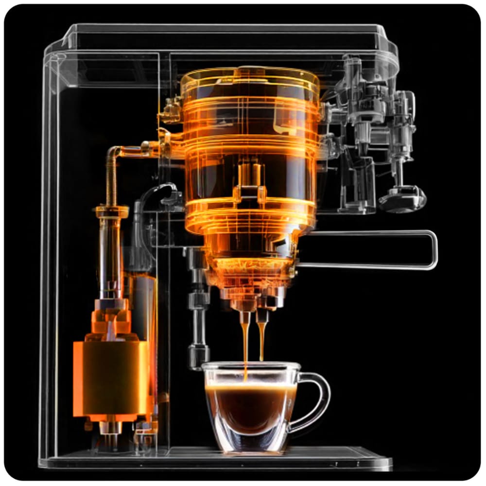 NOVA Professional Espresso Coffee Machine – 20 Bar, 2220W | Espresso Maker with Milk Frother | Cappuccino & Latte Coffee Machine for Home & Office