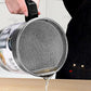Oil Filter Pot – 1.4L Stainless Steel Grease Container with Fine Mesh Strainer | Oil Storage Can with Lid & Handle